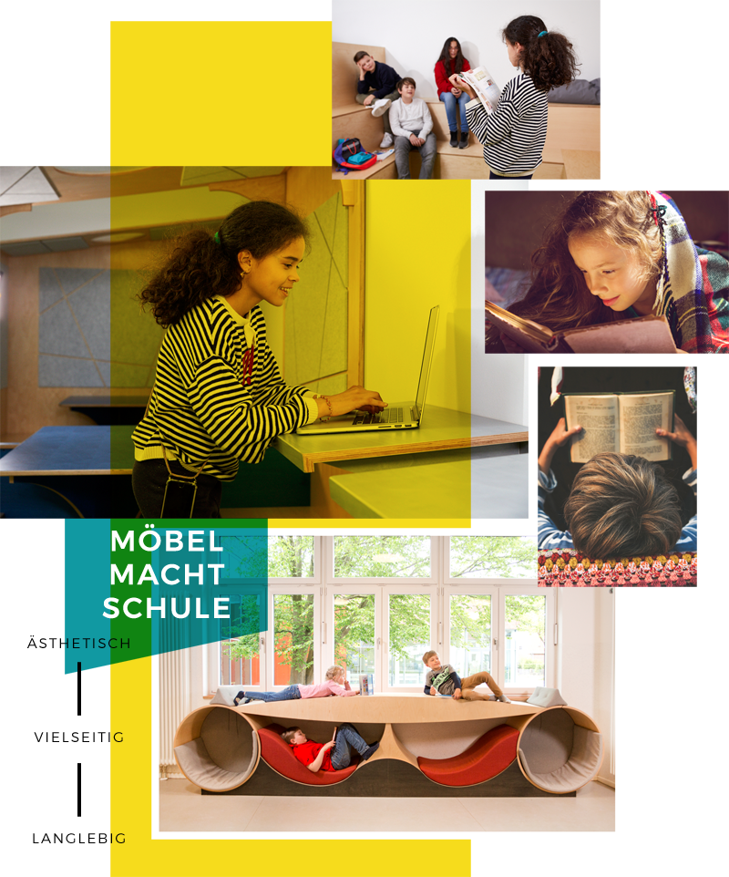 Ozelot Möbel und Raumkonzepte für Schulen, Hamburg, Erlebniswelten für Kinder